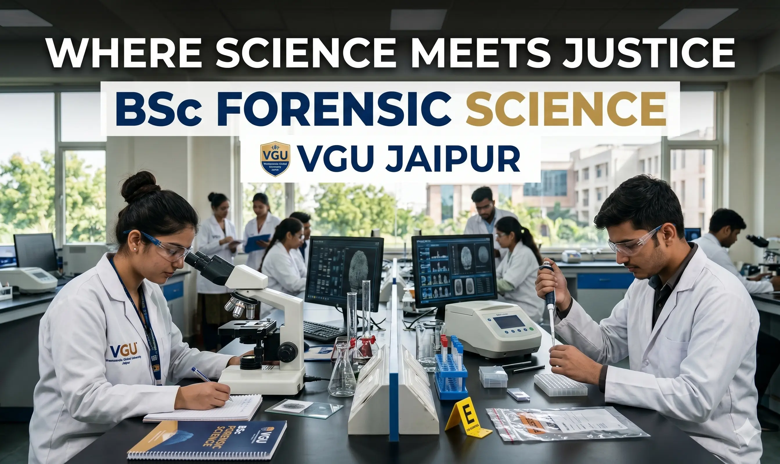 A BSc Forensic Science Student's Journey at VGU Jaipur